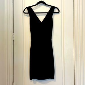 Black crepe little black dress size 4.